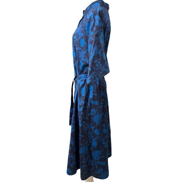 Tucker Collared Dress Navy Duth Wallflower in Light Weight Cotton Size Large NWT - Picture 2 of 8